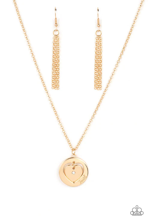 Heart Full of Faith Necklace by Paparazzi Accessories