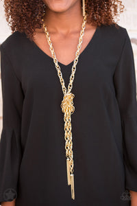 Scarfed for Attention Necklace by Paparazzi Accessories (Blockbuster)