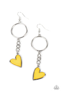 Don't Miss a HEARTBEAT Earrings by Paparazzi Accessories