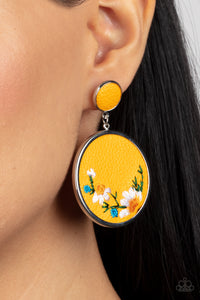 Embroidered Garden Earrings by Paparazz Accessories