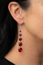 Load image into Gallery viewer, Red Carpet Charmer Earrings by Paparazzi Accessories
